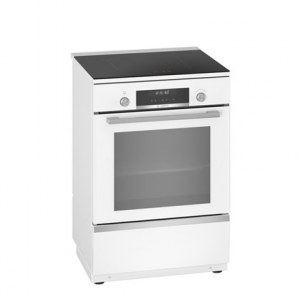 Bosch | Cooker | HLS79W321U Series 6 | Hob type Induction | Oven type Electric | White | Width 60 cm | Grilling | LCD | Depth 60